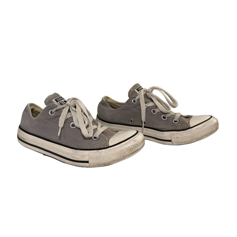 Converse Chuck Taylor All Star Sneakers 147137F Gray Low Top Womens 6 Mens 4